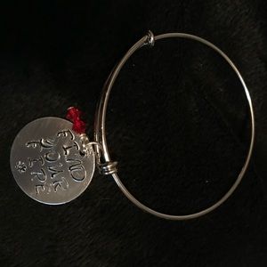 Hand stamped custom made bangle